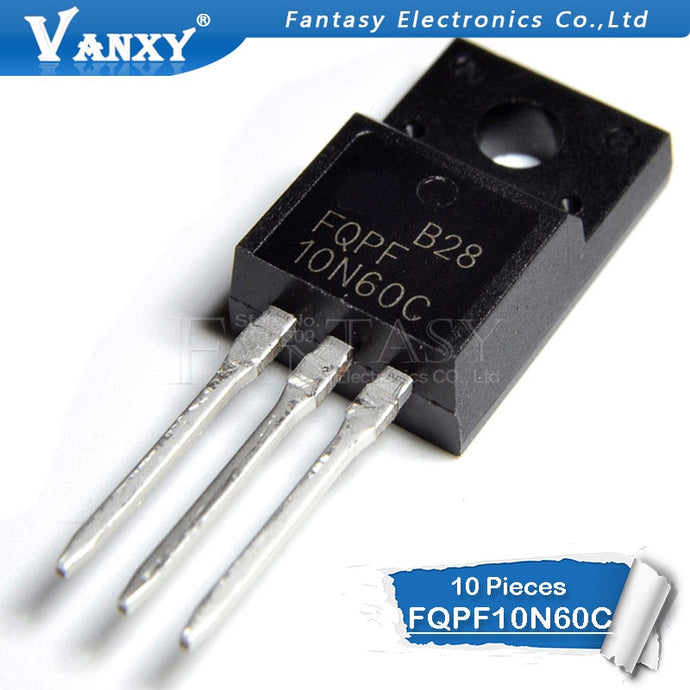 10PCS FQPF10N60C